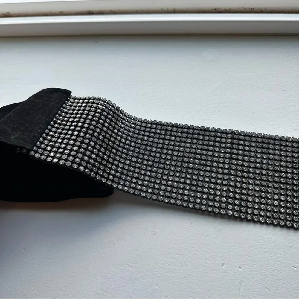 Suzi Roher Beaded Embellished Tie Large Plus Belt